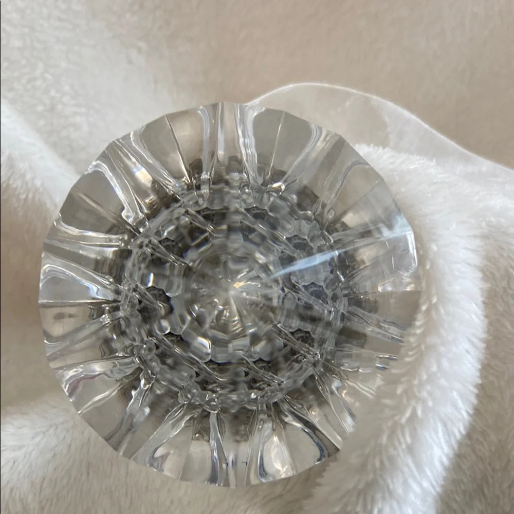 Clear Crystal Teardrop Holiday Ornament - Elegant Clear Glass Accent